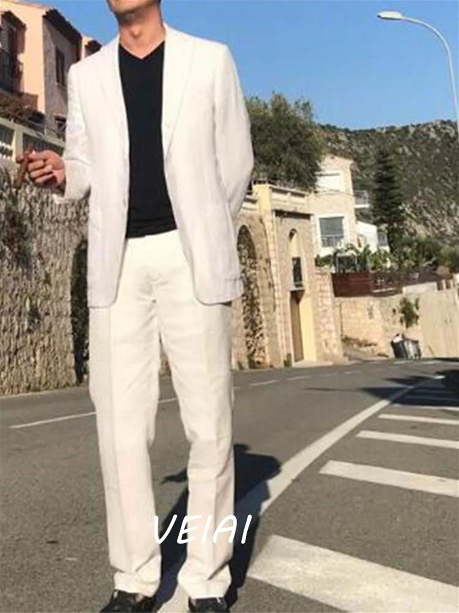 CustomizedNew Arrival Leisure Business Wedding Men Suits Two Button Summer Spring Mens Suit 2 Pieces(Jacket+Pant) traje hombre