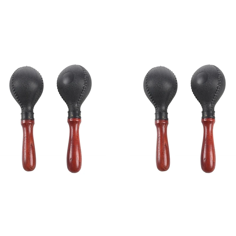 Quality Professional 2Pair Of Maracas Shakers Rattles Sand Hammer Percussion Instrument Musical Toy