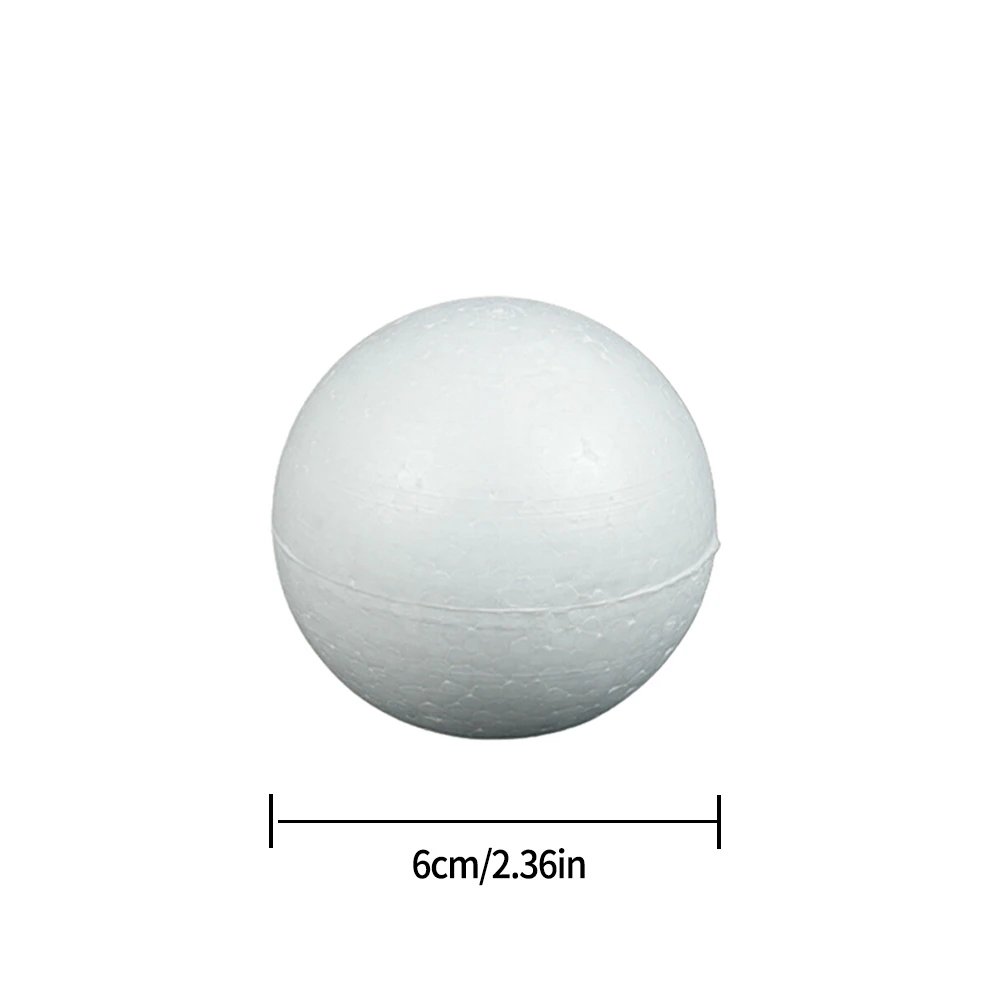 6-12cm Modelling Polystyrene Foam Balls White Craft Balls DIY Hand-painted Gifts Accessory Wedding Celebrations Event Supplies