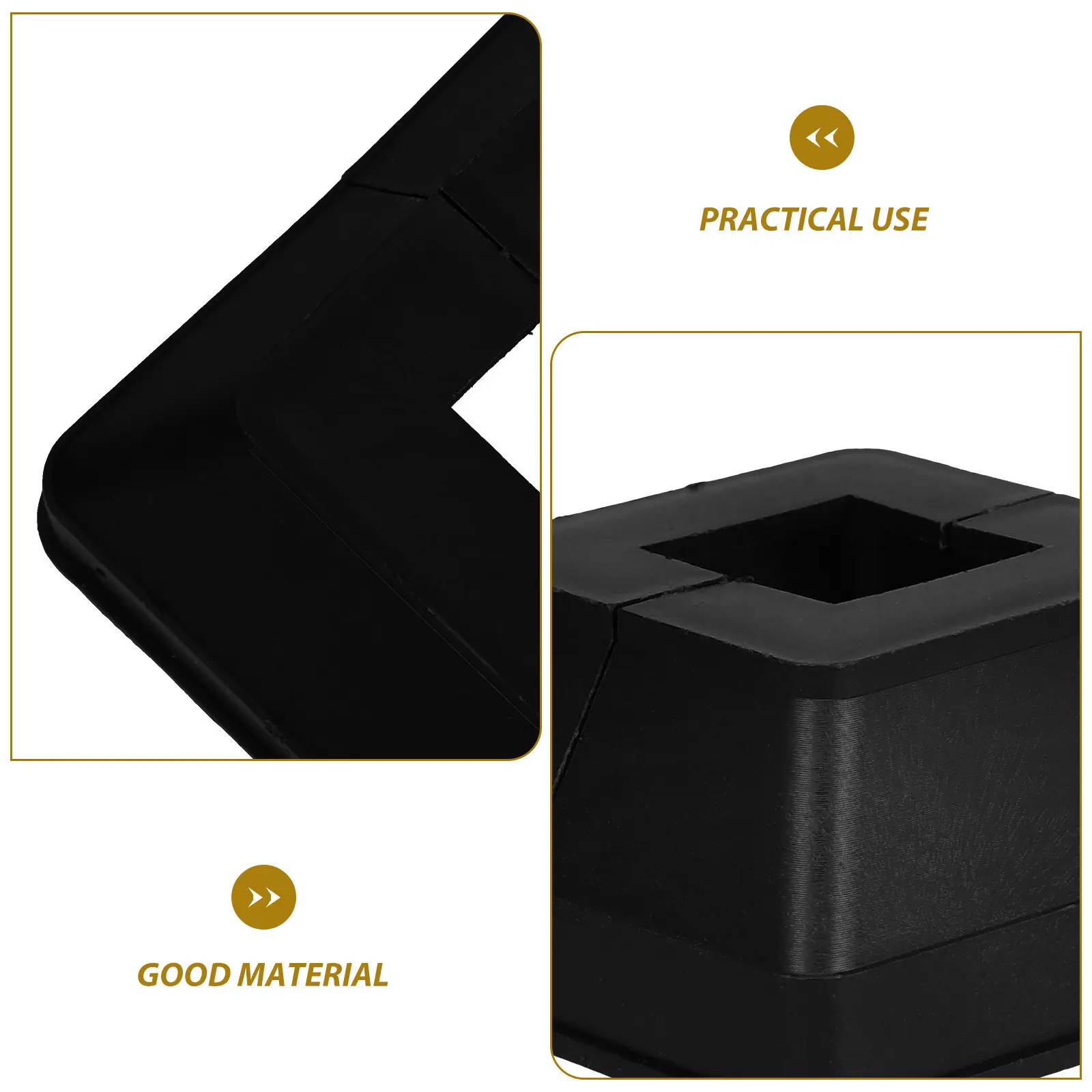 8Pcs Plastic Post Cover Decorative Deck Post Base Covers Outdoor Decor 20x20 Foot Railing Trim Fence Skirt