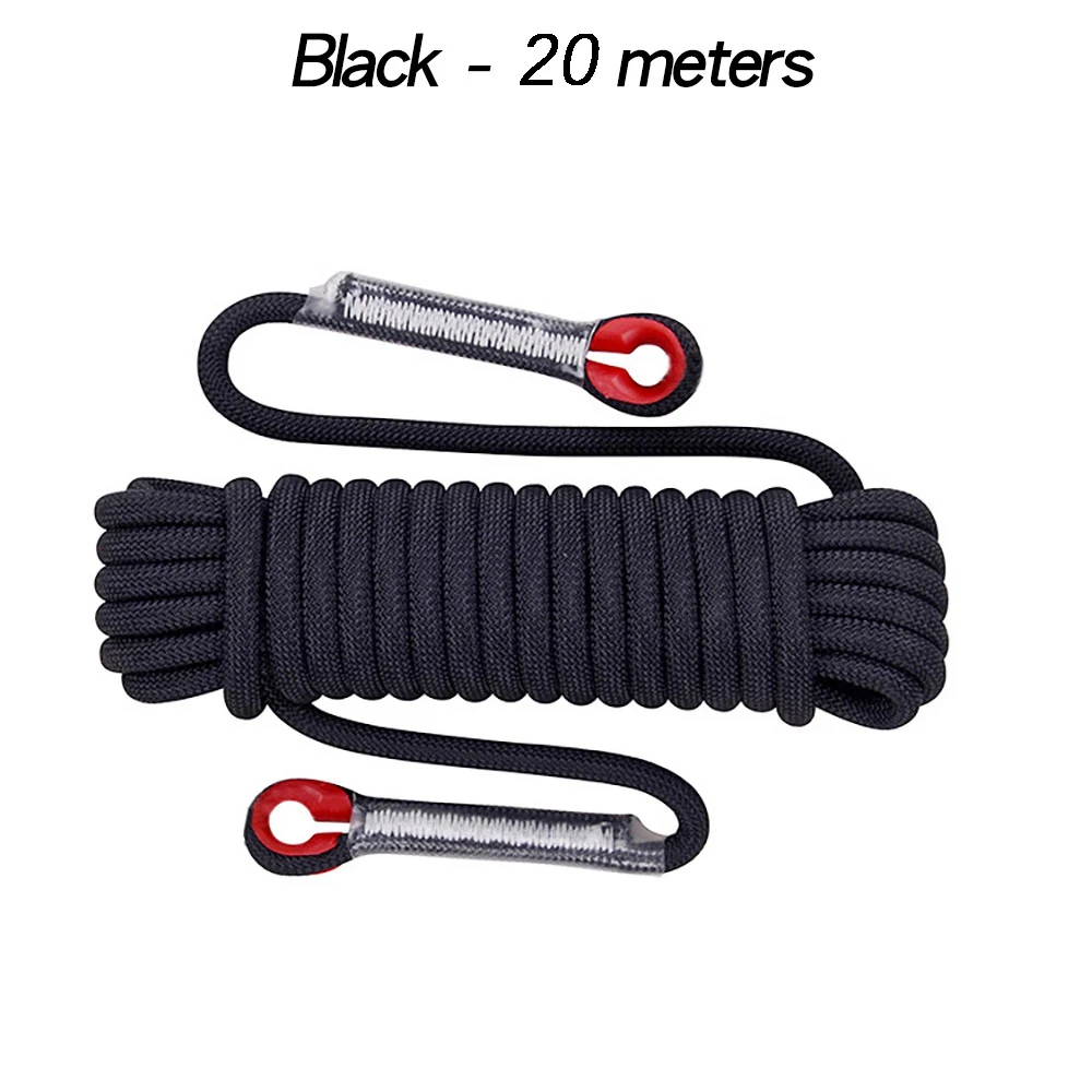 NONE 12mm 50m Outdoor Klettern Seil Flucht Rettungs Statische Seil Rock Ausrüstung Bergsteigen Rettungsleine Notfall Überleben Sicherheit Ausrüstung 3