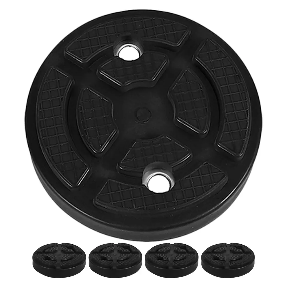 

5 Pcs Lift Rubber Pad Durable Safe Noise Reduction Jack Pads for Car Lifting Floor Frame Rail Rubber Pad Universal Jack