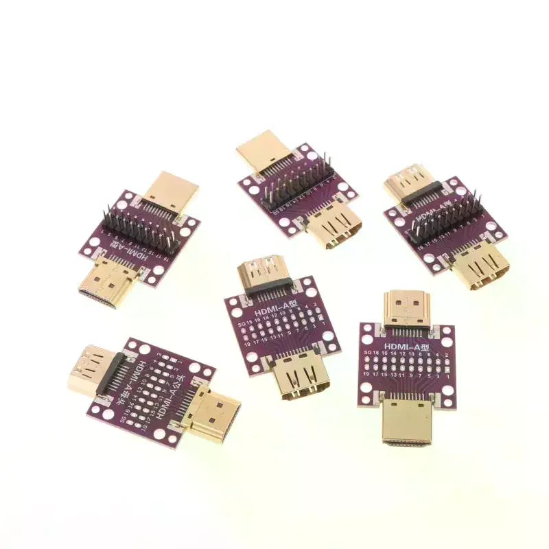 Hdmi Male to Female/Female to Female/Male to Male Test Adapter Board with Pcb Board Conversion Circuit Board Module