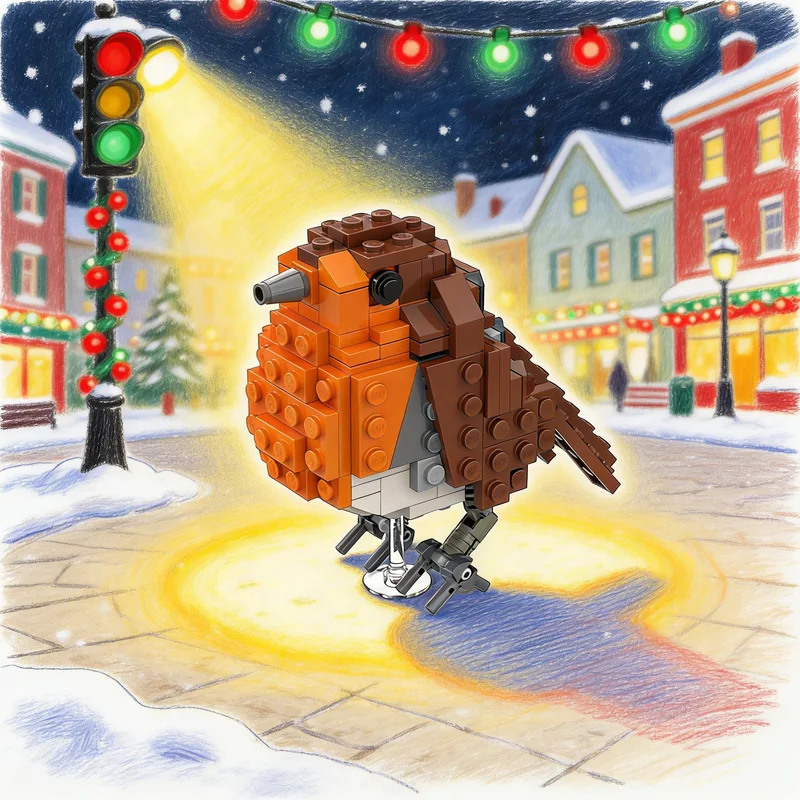 

169pcs MOC Robin Redbreast Erithacus Rubecula Ideas CUUSOO Model Building Blocks Creative Gift DIY Display Decor Adult Premium