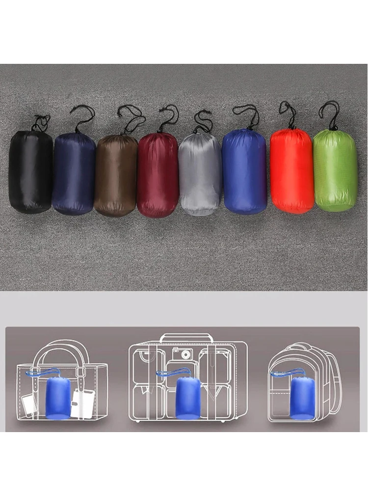 0-10℃ Men's Winter Coat Duck Down Jackets Ultra Light Thin Hooded Down Coat Portable Windproof Puffer Parkas Male Overcoat 5XL