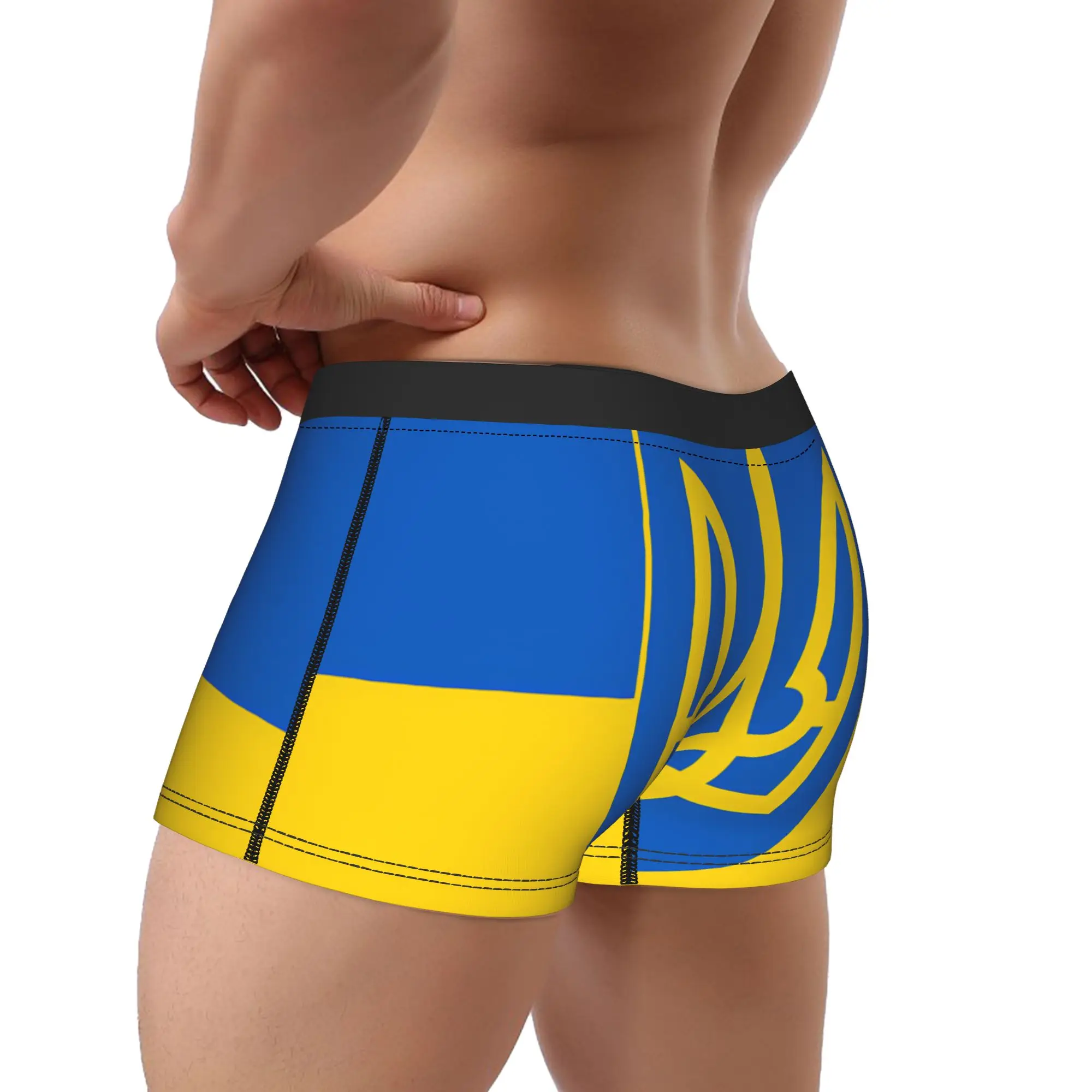 Ukraine Presidential Flag  Boxer Brief  Underwear Quality Man Comfortable Boxershorts Customs Plus Size Panties