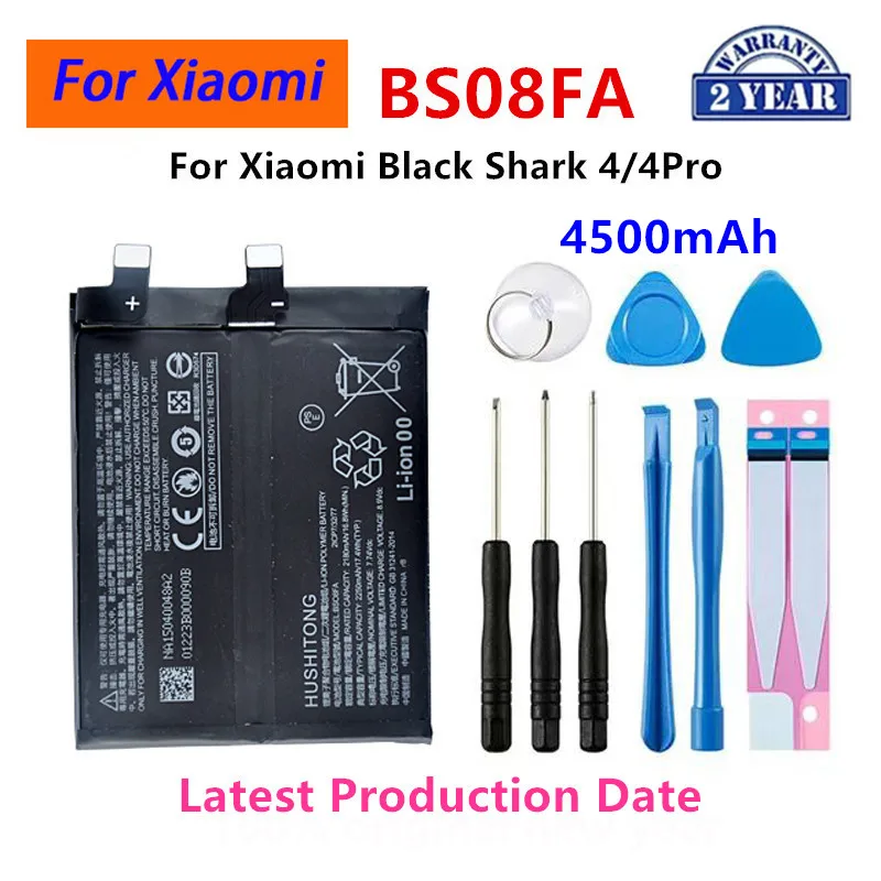 

100% Orginal BS08FA 2250mAh Battery For Xiaomi Black Shark 4/4Pro Phone Replacement Batteries