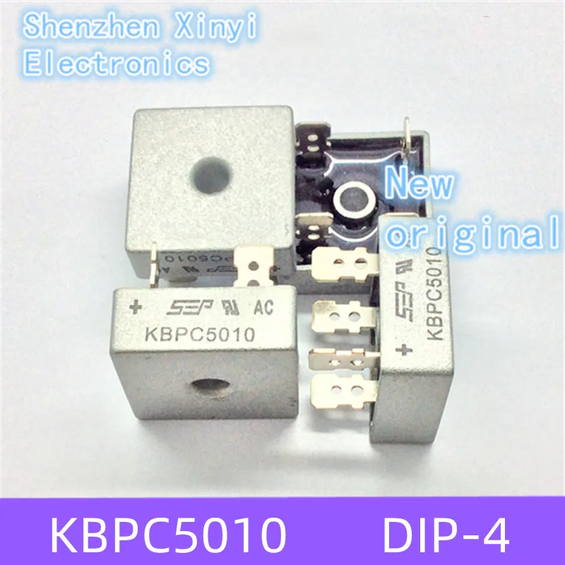 New original KBPC5010  DIP-4 Square bridge rectifier bridge reactor 50A/1000V Silicon bridge rectifier