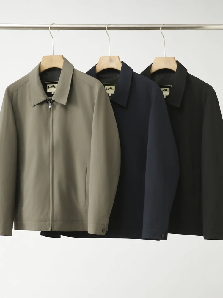 

High Densi Cusized Men's Casual Lapel Adstrative Jaet Autumn Commute Busin Outerwear Loose Fit Long Sve