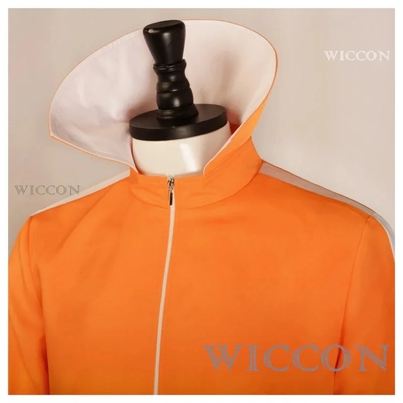 w;3.c\6;h'8/Movie Vector Cosplay Costume Orange Jakect Pant Outfits Set Mushroom-shaped Wig Halloween Fancy Suit Par5'u.9;m\4/p