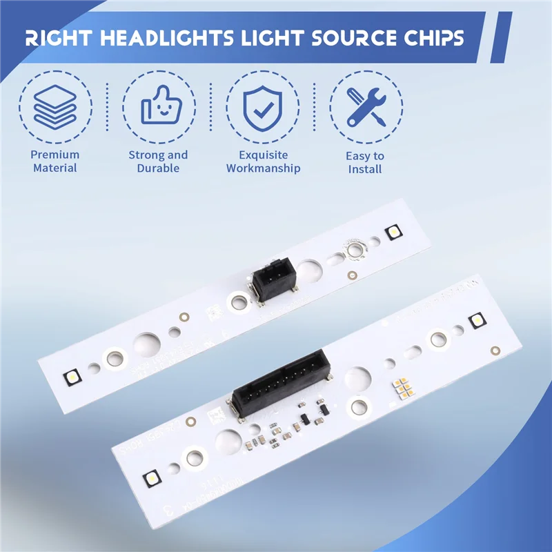 سيارة المصابيح الأمامية اليمنى DRL رقاقة الصابورة رقاقة سيارة مصباح ليد لوحة دوائر كهربائية رقاقة الضوء الأبيض ل Q7 2017-2019 #4