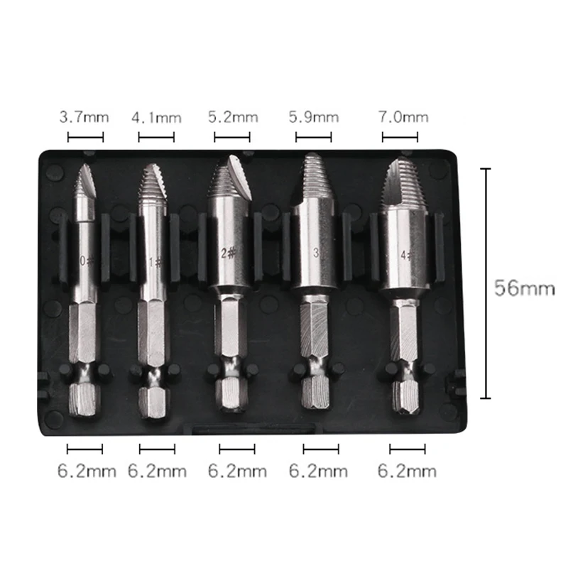 Broken Bead Screw Extractor Sliding Tooth Broken Screw Removal Tool Screwdriver Bit Double-Head Extractor