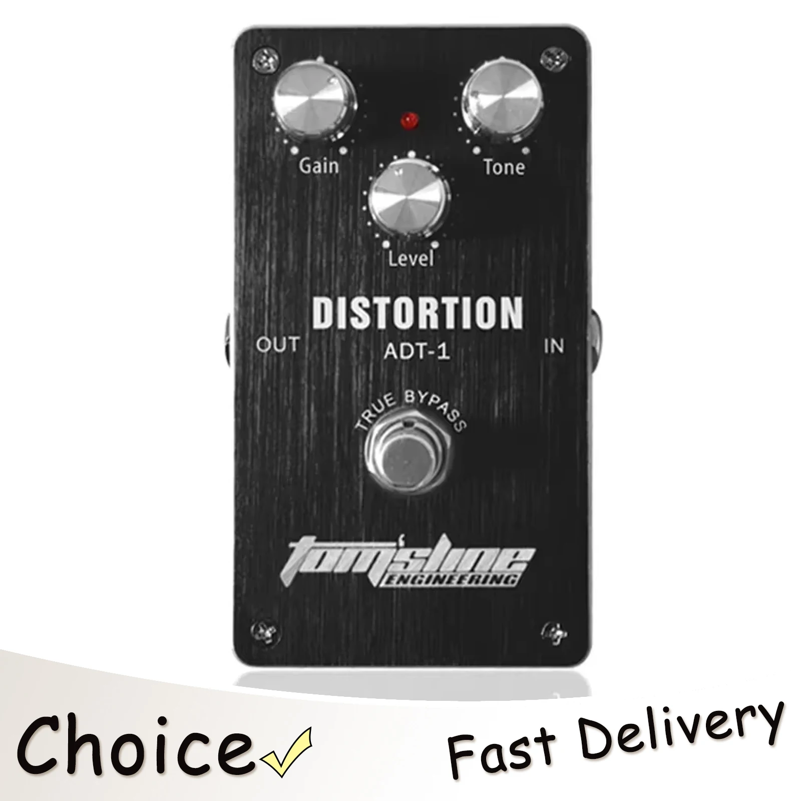 

Электрогитарная педаль эффектов AROMA Distortion, дисторшн-педаль, корпус из алюминиевого сплава, True Bypass, ADT-1, аксессуары для гитары