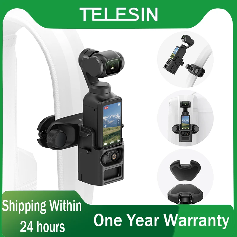 

TELESIN For DJI Pocket3 Backpack Clip QuickRelease Backpack Clip Bracket Osmo Pocket3 Pocket Camera Backpack Shoulder Strap Clip