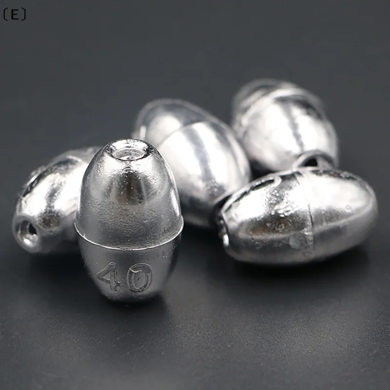 

100 шт. грузил для рыбалки в форме оливы, дополнительные утяжелители, рыболовные принадлежности〔Winter5〕