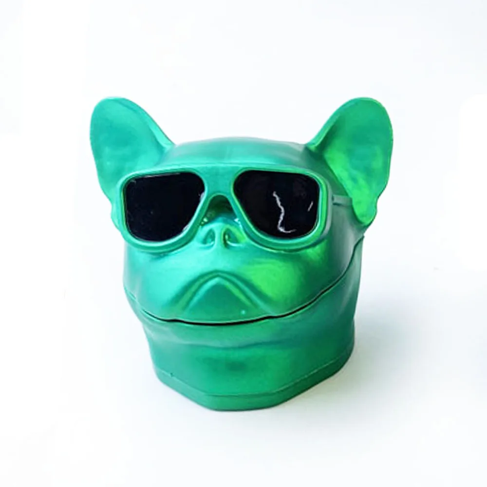 

4 layers Zinc Alloy Bucket Dog Herb Grinder with Drawer Tobacco Smoke Spice Crusher Mill Shredder 63mm Rolling Accessories