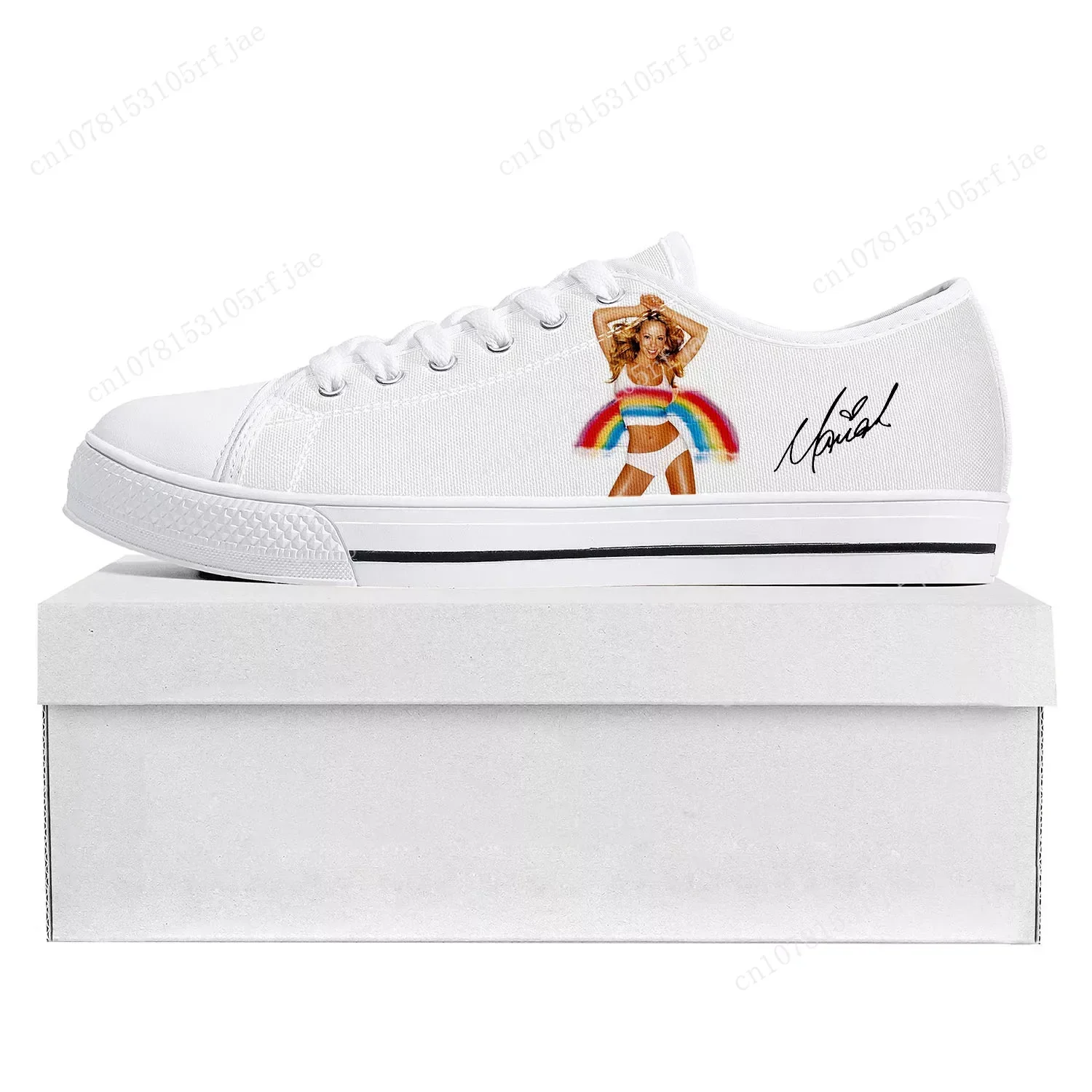 

Mariah Carey Low Top High Quality Sneakers Mens Womens Teenager Canvas Customized Sneaker Casual Couple Shoes Custom Shoe White