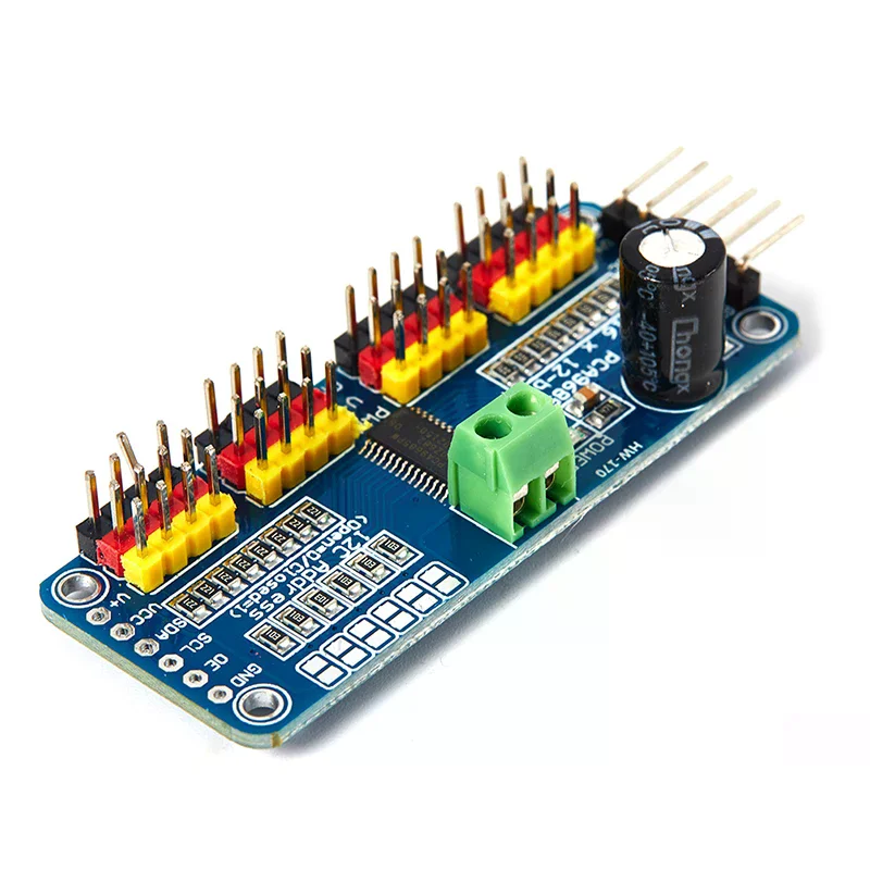 [MA]16 Channel 12-bit PWM Servo motor Driver I2C Module Compatible With PCA9685 Module PWM Servo Driver Board IIC[MA]