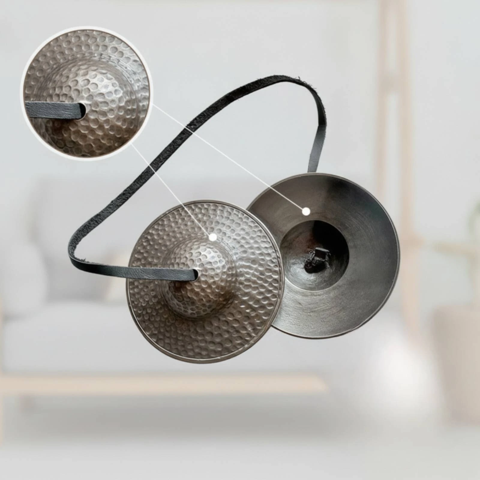 Tingsha Bells Resonant Tingsha Cymbal Cymbals with Cord Clear Bell Authentic for Meditators, Meditation, Sound Healing view 5