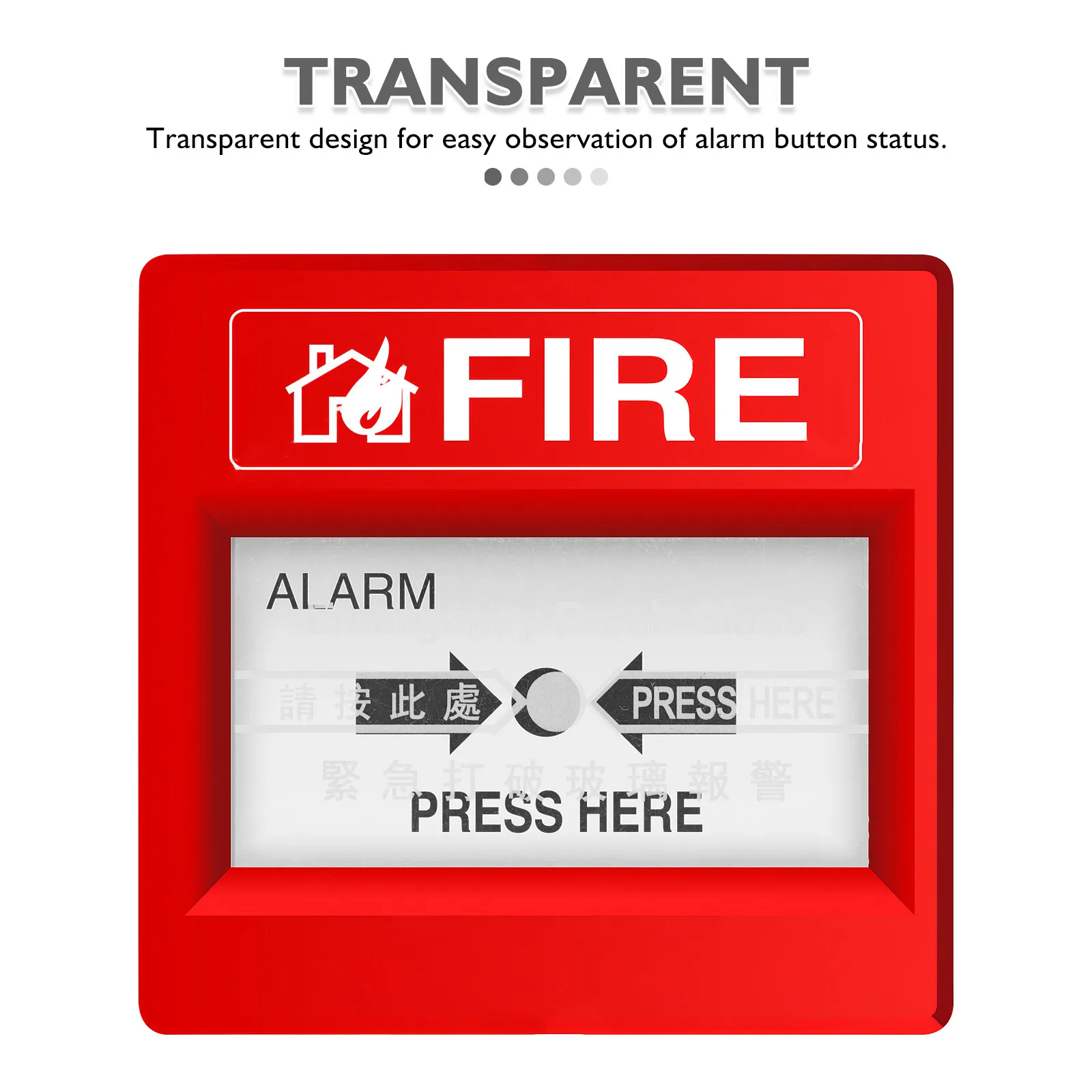 10Pcs Fire Alarm System Glass Replacement Manual Switch Cover High Temperature Resistant Emergency Break Glass Unit