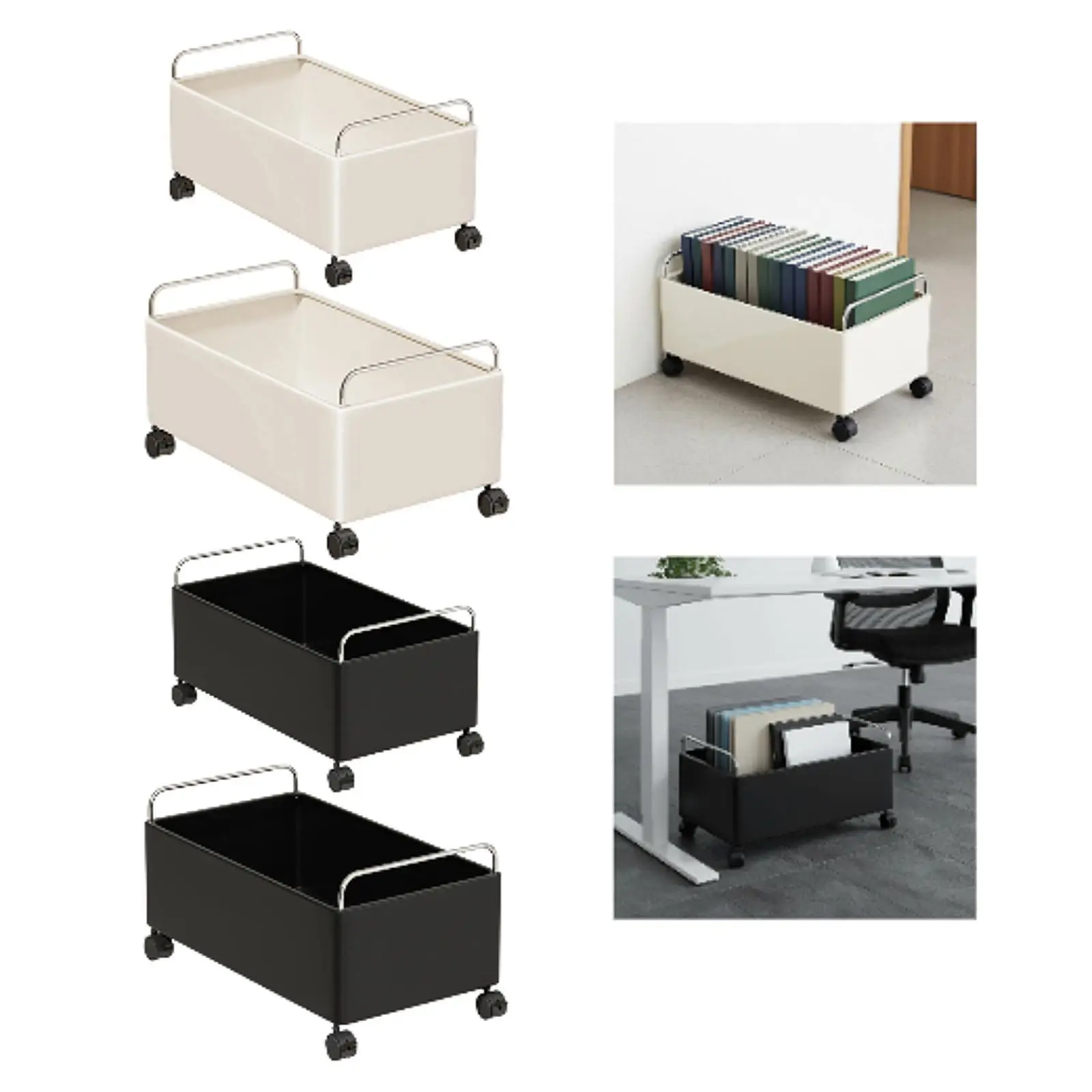 Rolling Cart, Practical Storage Rack, Sturdy, with Wheels, Storage Organizer, Mobile for Study Room Home Office Pantry Household