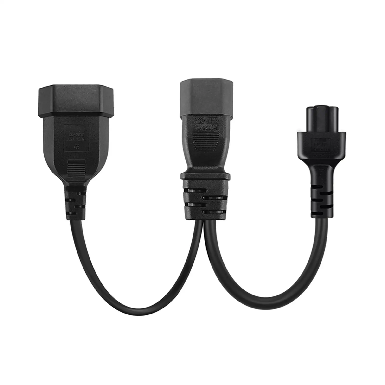 C14 Male to EU Female Convertor Cord PVC Outer 13A Low Resistance Extension Cord 2500W Replacement C14 to Power Cable