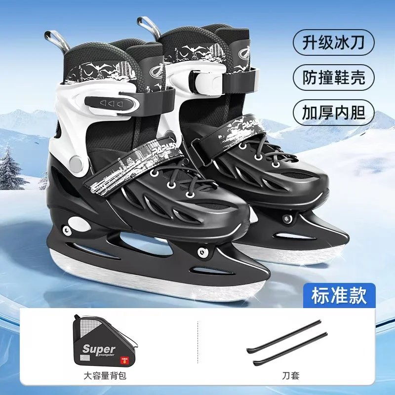 

Adjustable Heat Level Sneakers for Adult and Kids, Ice Knife Shoes, Inline Speed Skating Blade, Stainless Steel Velvet, Winter