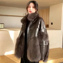 Hot Selling Fur Coat For Women's 2024 Winter Loose Korean Version Fashionable Imitation Fox Fur Thickened Haining High-end Coat