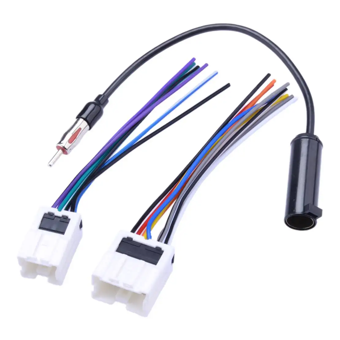 Car Stereo Radio Antenna Wiring Harness Cable Plug Adapter Connector Kit Fit for Nissan Maxima Altima Sentra Infiniti QX4 FX35