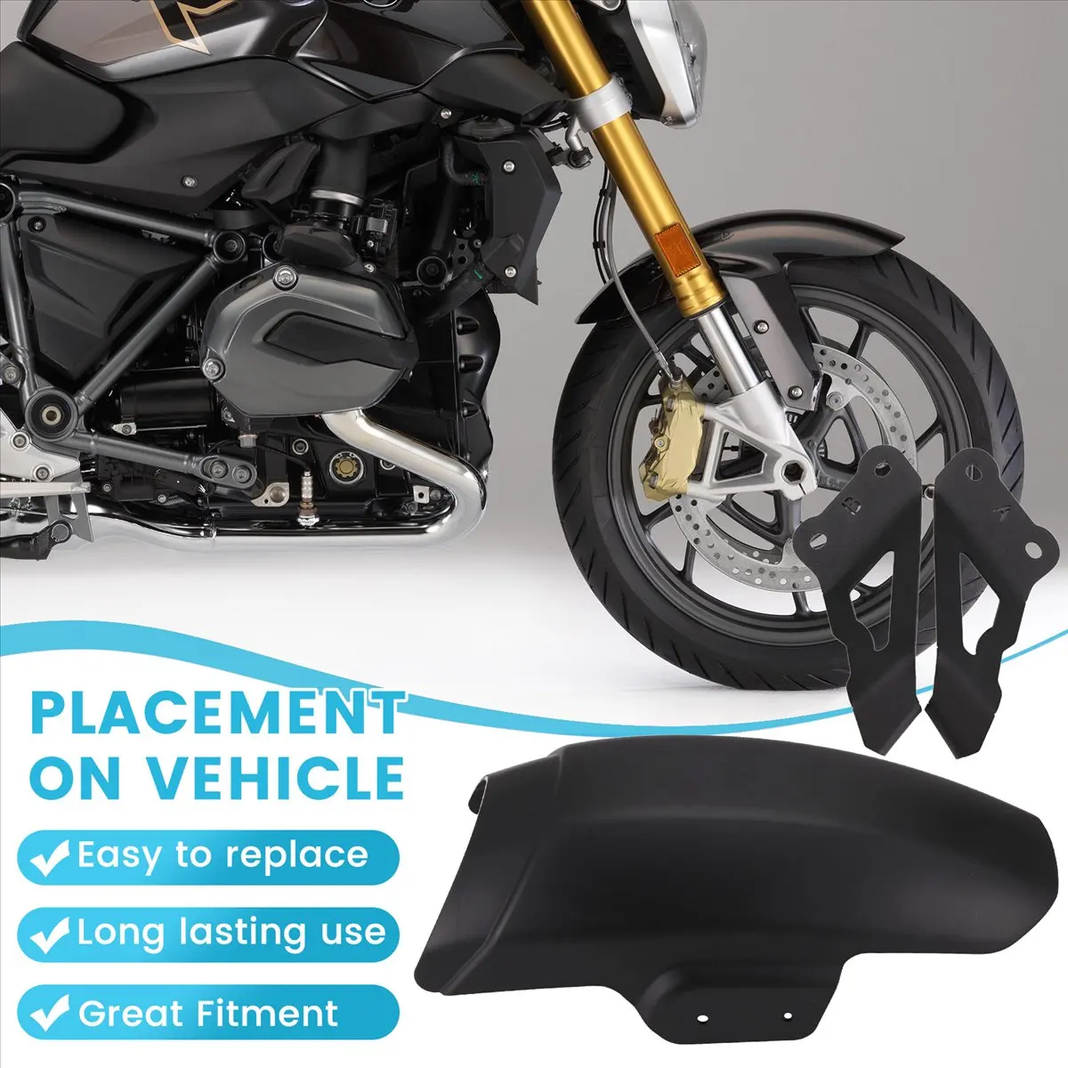【~-nuovo-a02r】estensore-parafango-anteriore-per-moto-r1250r-r1200r-2015-2024-protezione-antischizzi