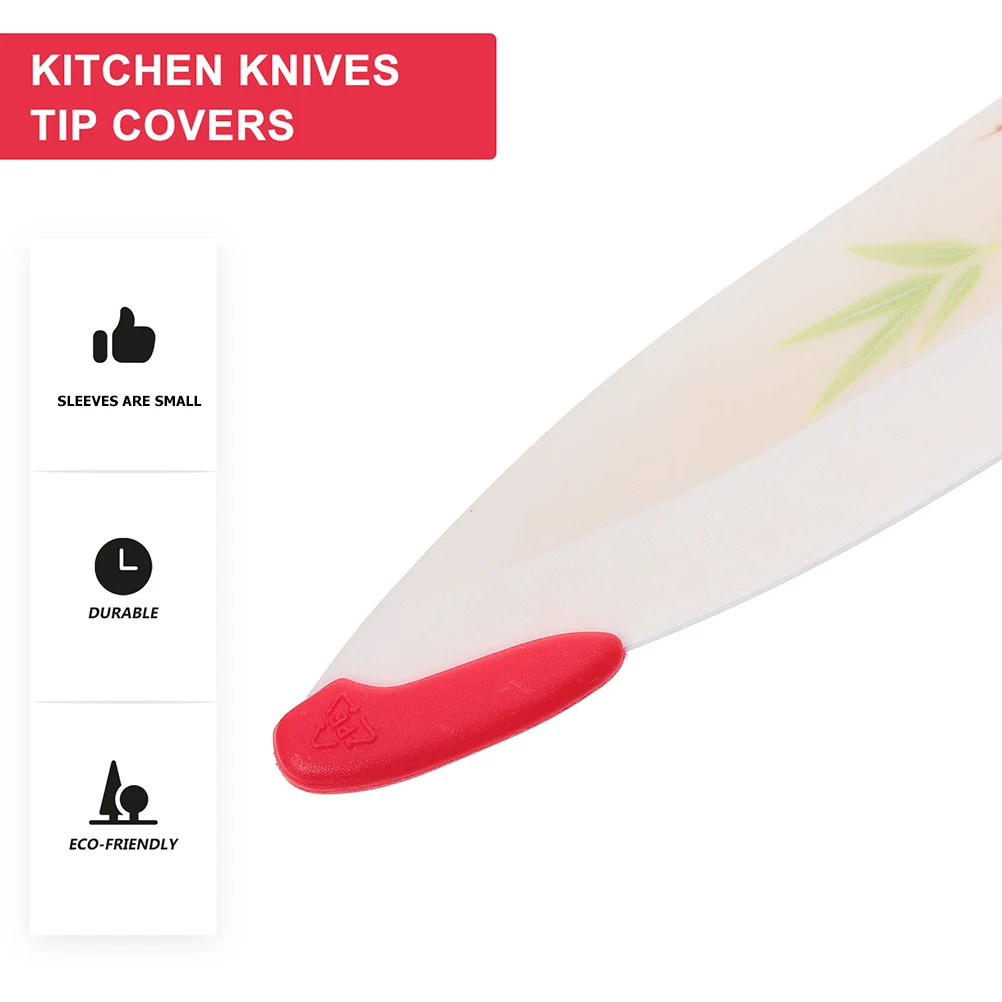 

30 Pcs Knives Tip Sleeves Plastic Lightweight Easy Use Carry Fruit Folding Straight Cutters Tool Storage Protection