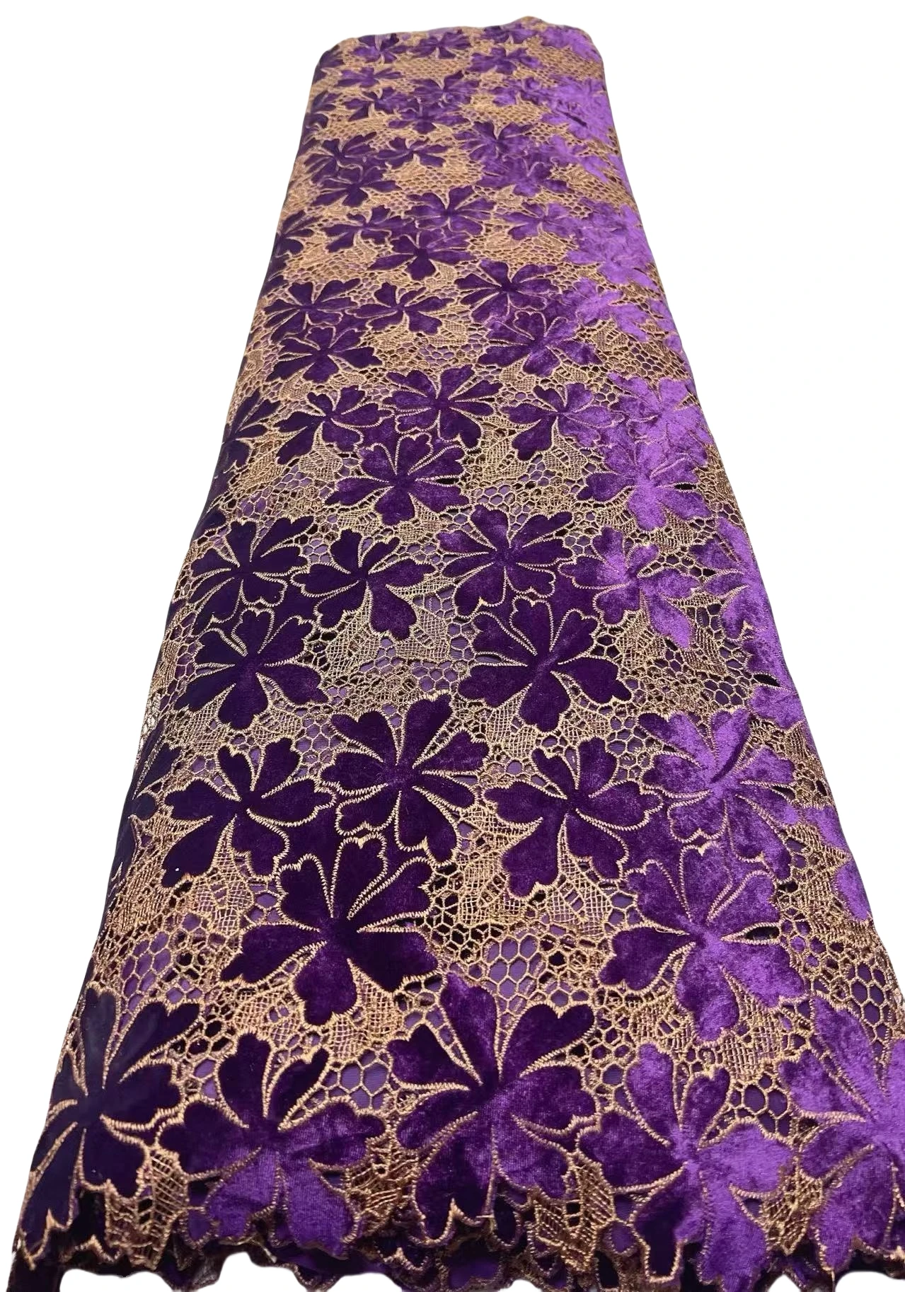 قماش دانتيل نيجيري أفريقي عالي الجودة للخياطة المخملية المطرزة الحبل جبر فستان حفلات الزفاف 5 ياردات