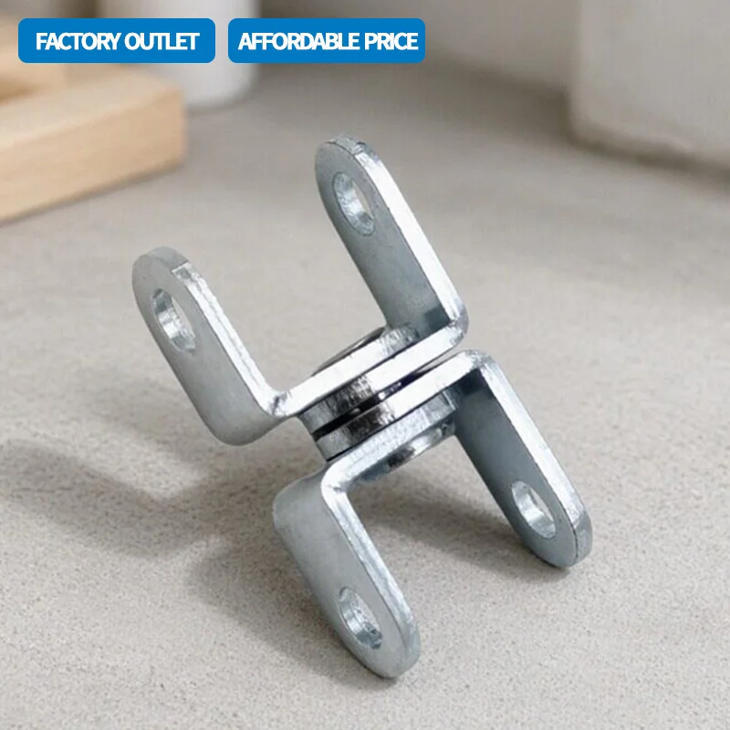 15pcs  Iron Galvanized Butterfly Shaped Curved Hinge Special Irregular 360 Degree Micro Industrial Hinge