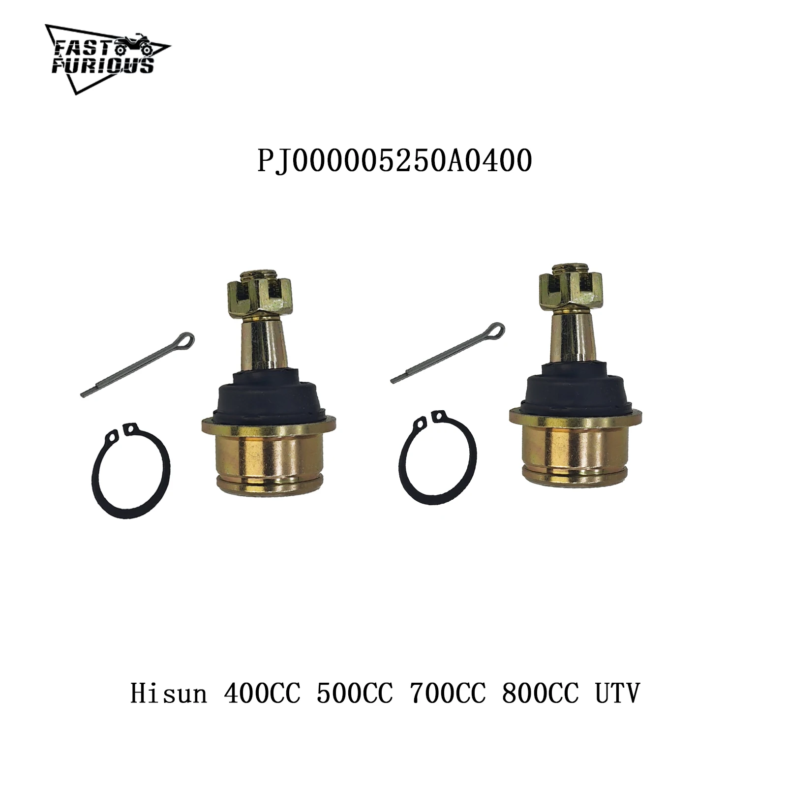 Ball Joint Tie Rod End Assy Ball Pin E Steering Knuckle Arm PJ000005250A0400 For  Hisun 400CC 500CC 700CC 800CC UTV QUAD