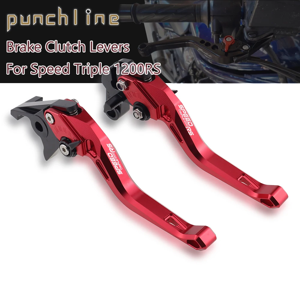 

Fit Speed Triple 1200 RS Clutch Levers For Speed Triple 1200RS 2021-2023 Short Brake Handles