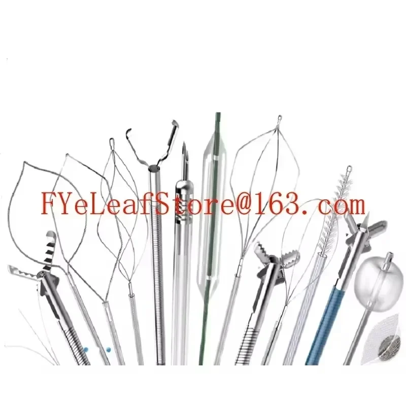 Bronchogastroscopy foreign body forceps Endoscopic foreign body forceps Net pocket V-shaped crocodile foreign body removal.