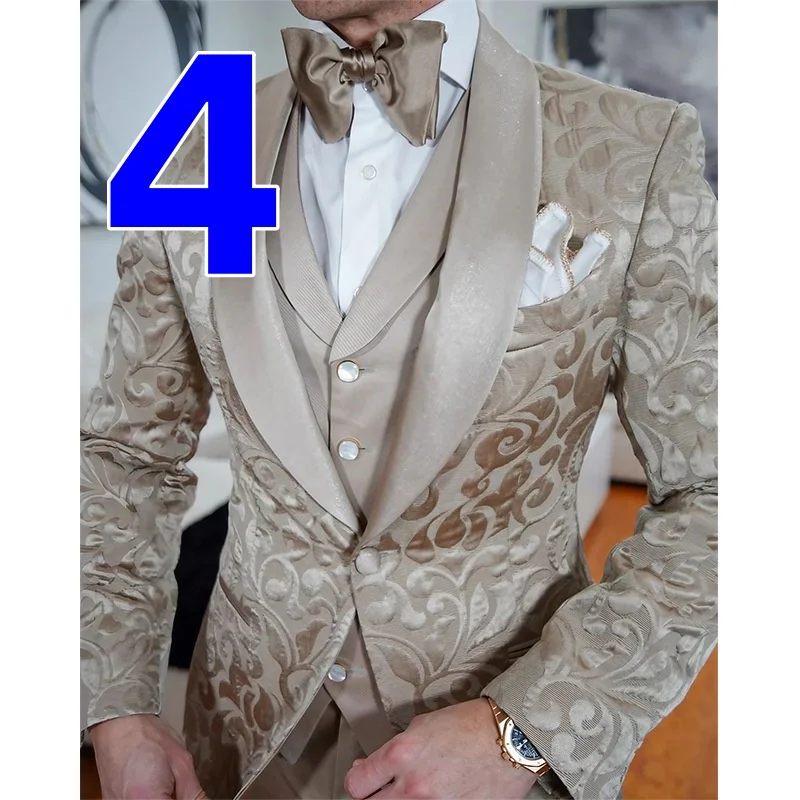 

M8072 Wedding dress groom suit