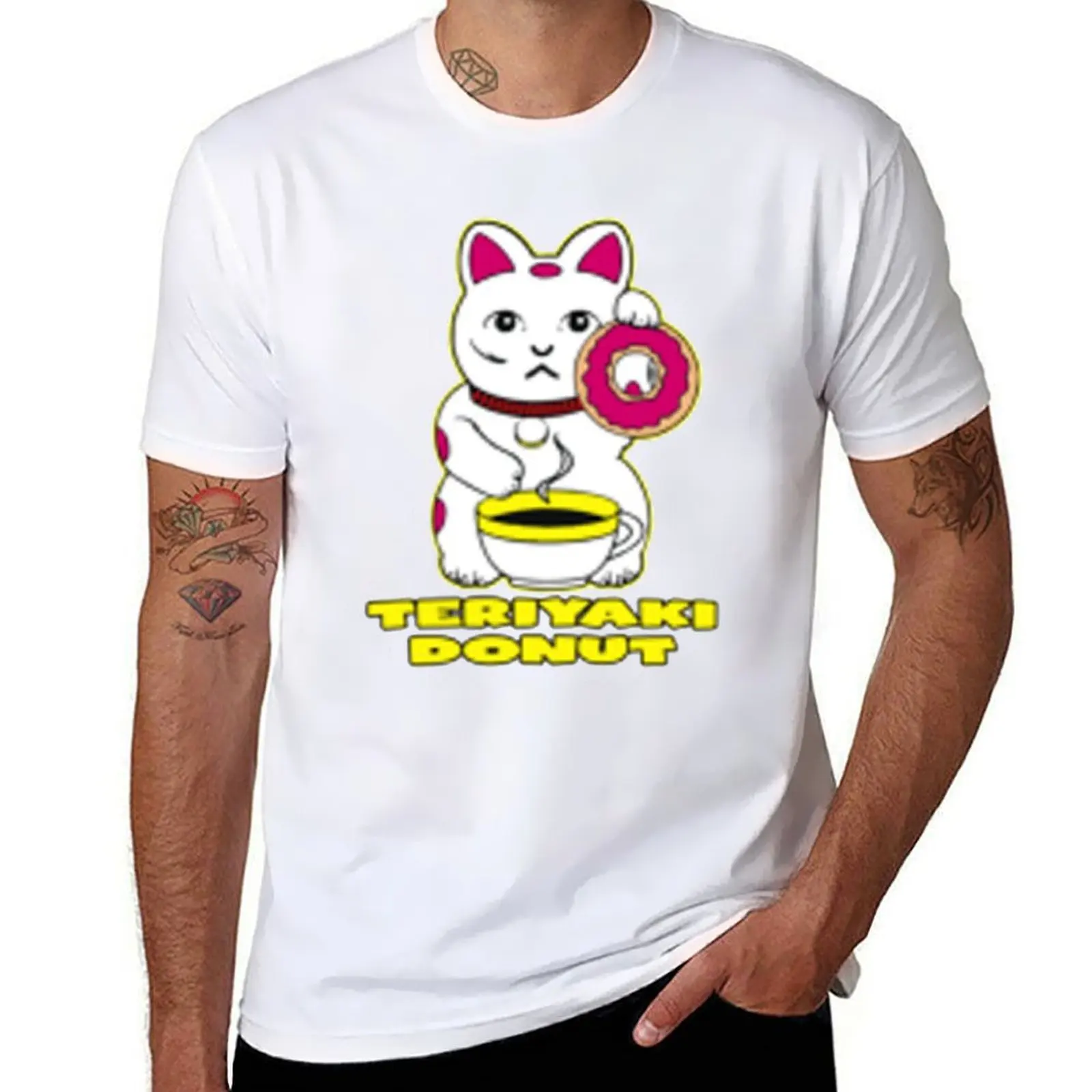 Camisa hombre camisas para camiseta hombre Teriyaki algodón Donut camiseta personalizada