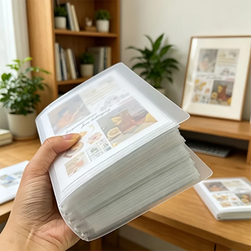 

Large Capacity 5 Inch Binder Designed for Idol Cards, K-Pop Cards, Game Cards, Scrapbooks and Collectibles, Spacious 5 Inch Binder - Dustproof, Wrinkle Resistant, Anti-Lost Albums, 4 x 6 Matte Albums