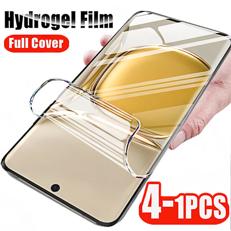 4-1pcs for Huawei P60 P50 P40 Pro P60Art P40Lite E 5G 4G Screen Protector Hydrogel Film for Huawei P 60 50 40 60Pro 50Pro 40lite