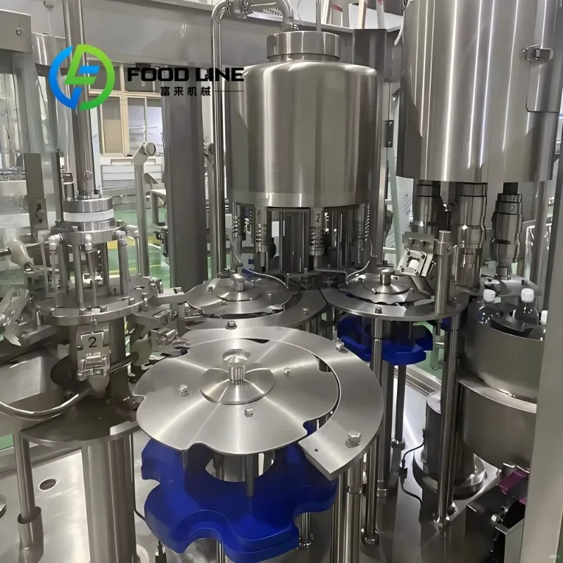 High Capacity Automatic Beverage Production Line for Sparkling Water Beer Juice with Labeling Filling Capping Machines