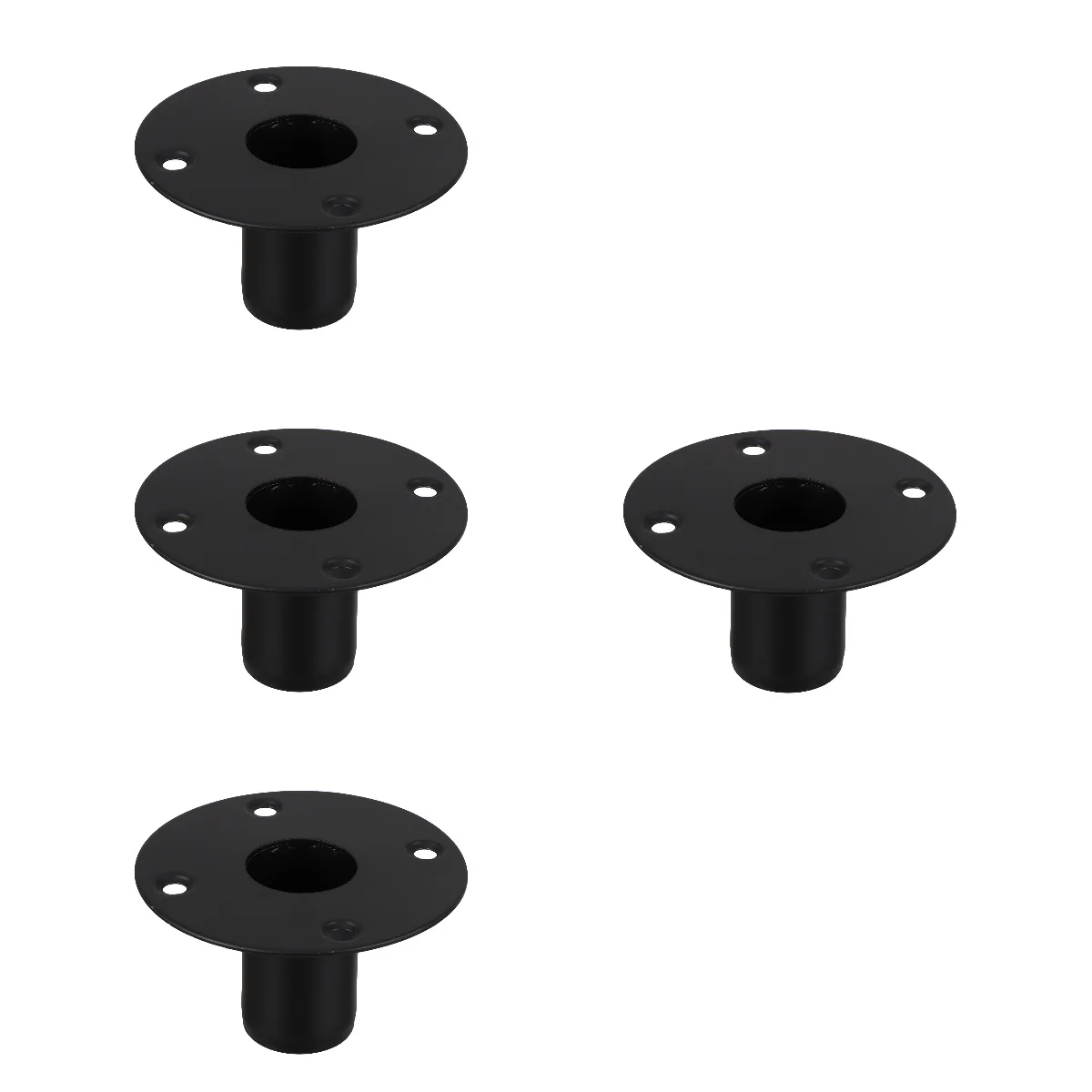 

4 Count Speaker Stage Seat Speakers Bracket Stand Bar Metal Holder Mount Cabinet Pole Iron Base