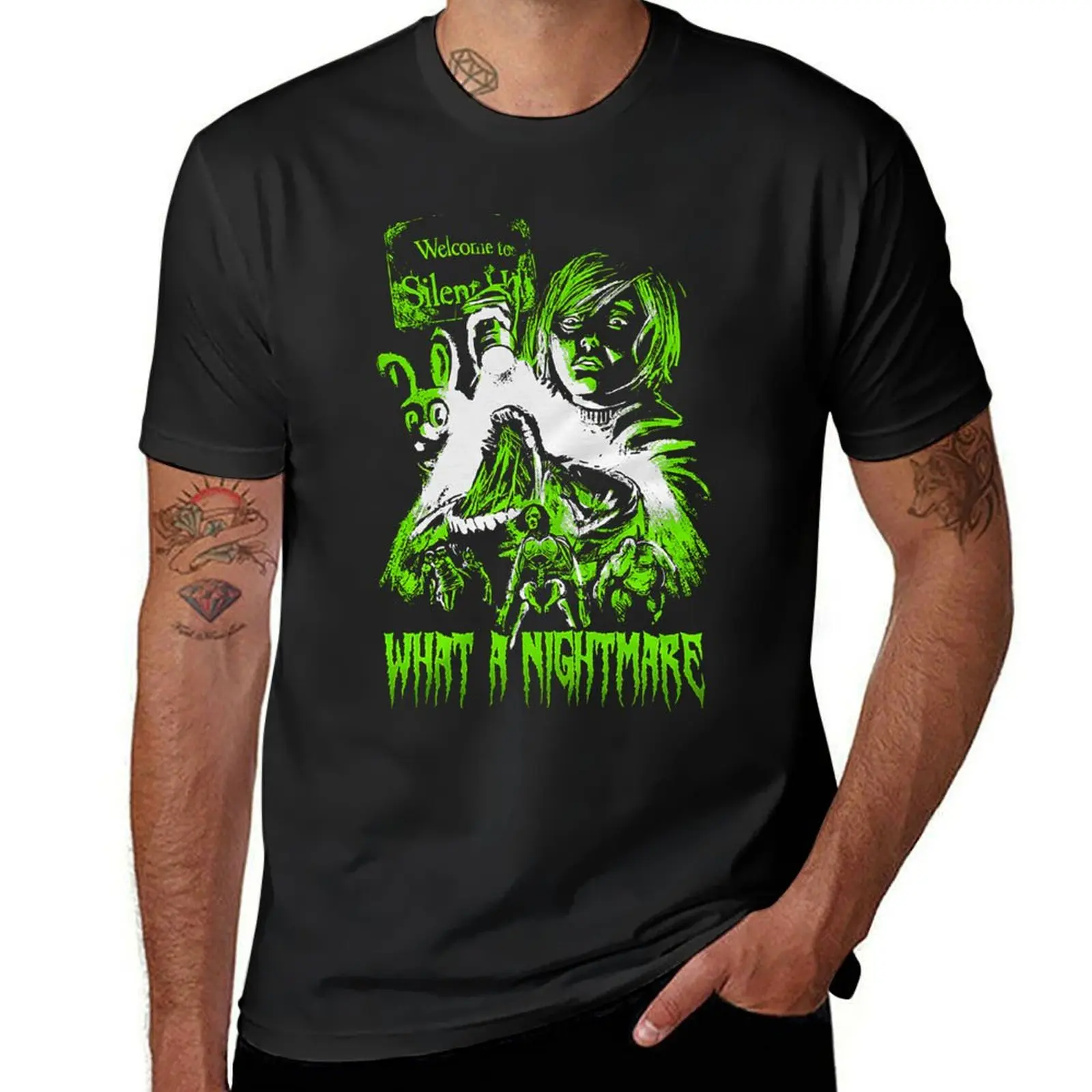 

konami silent hill T-Shirt anime t shirts graphic t shirt vintage hippie clothes men t shirt