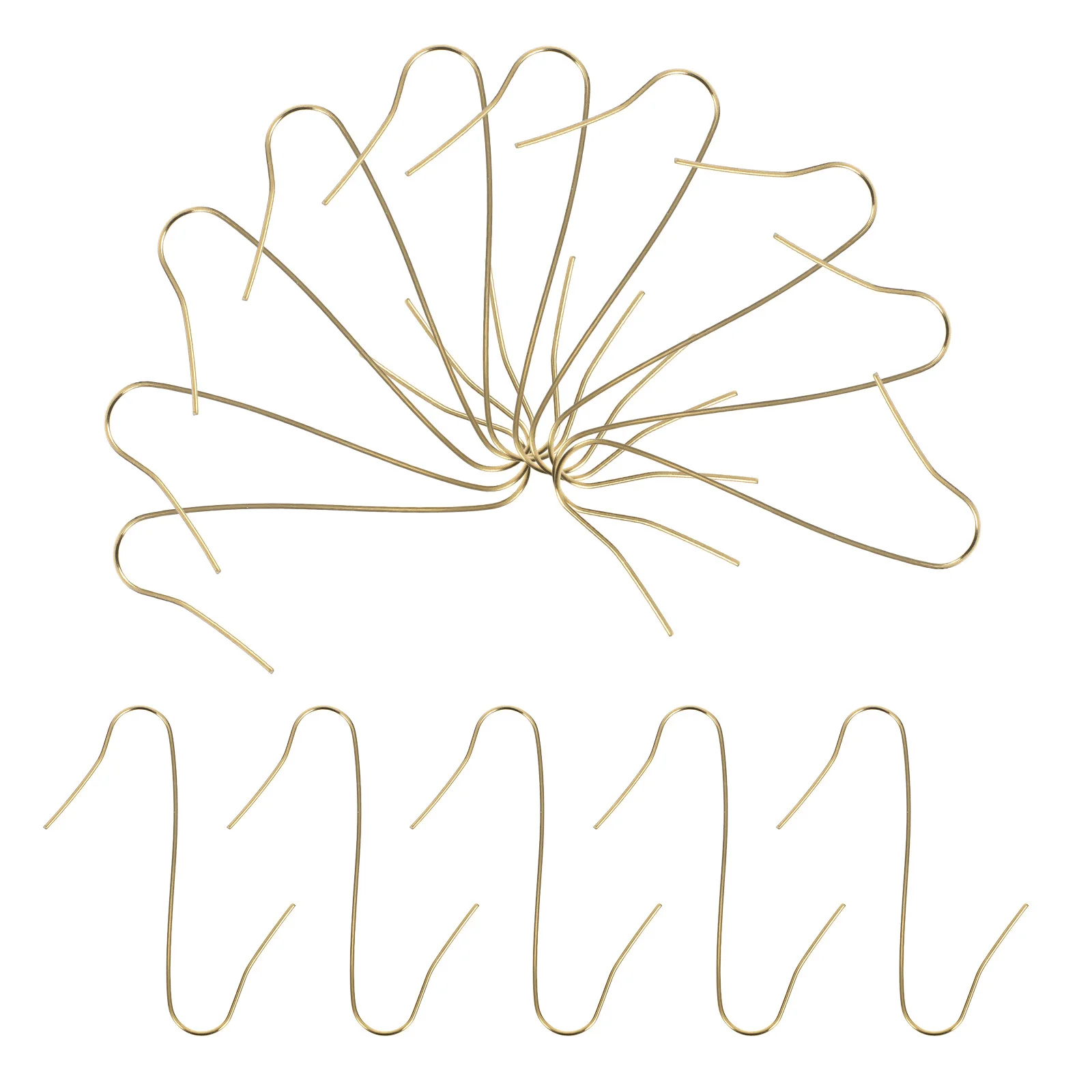 

100Pcs Iron Christmas Ornament Hooks S-Shaped Hanging Hooks for Tree Decorations Holiday Party Ornament Hangers