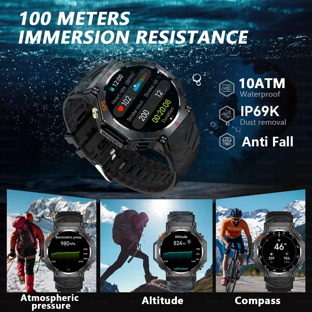 Nuovo Smartwatch GPS 2026 con  - Gmt Dual Timezone Watch recensione e prezzo