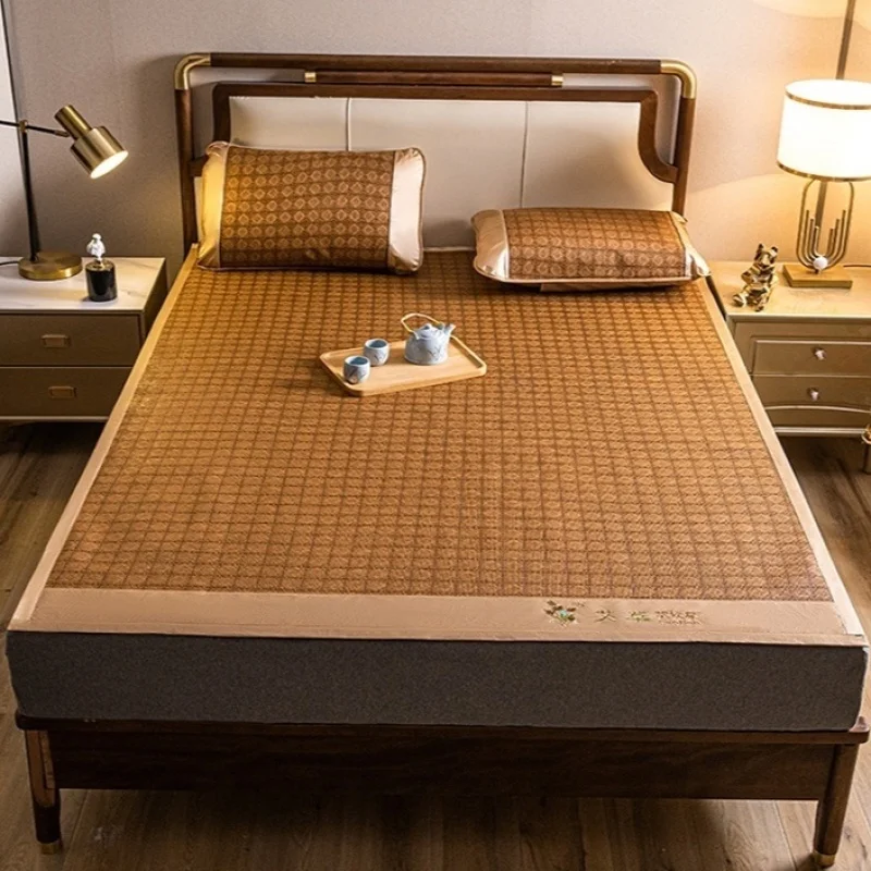 Sleeping bamboo Mat Mattress Bedding Foldable Air Conditioning Mat Silk Woven Mat Durable Soft Comfortable Cooling