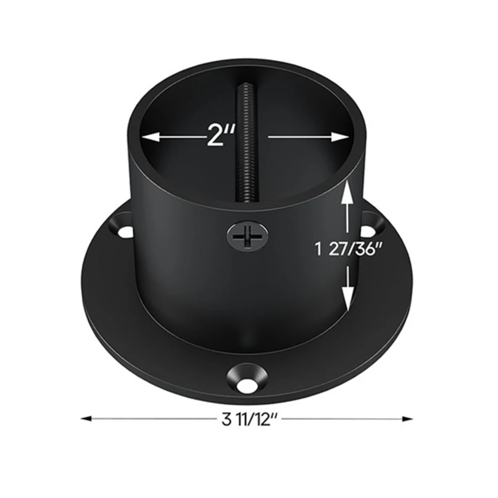 Round Post Bases 2 Inches Deck Support Bases High Stability Optimal Dimensions Quick Installation Home Renovation