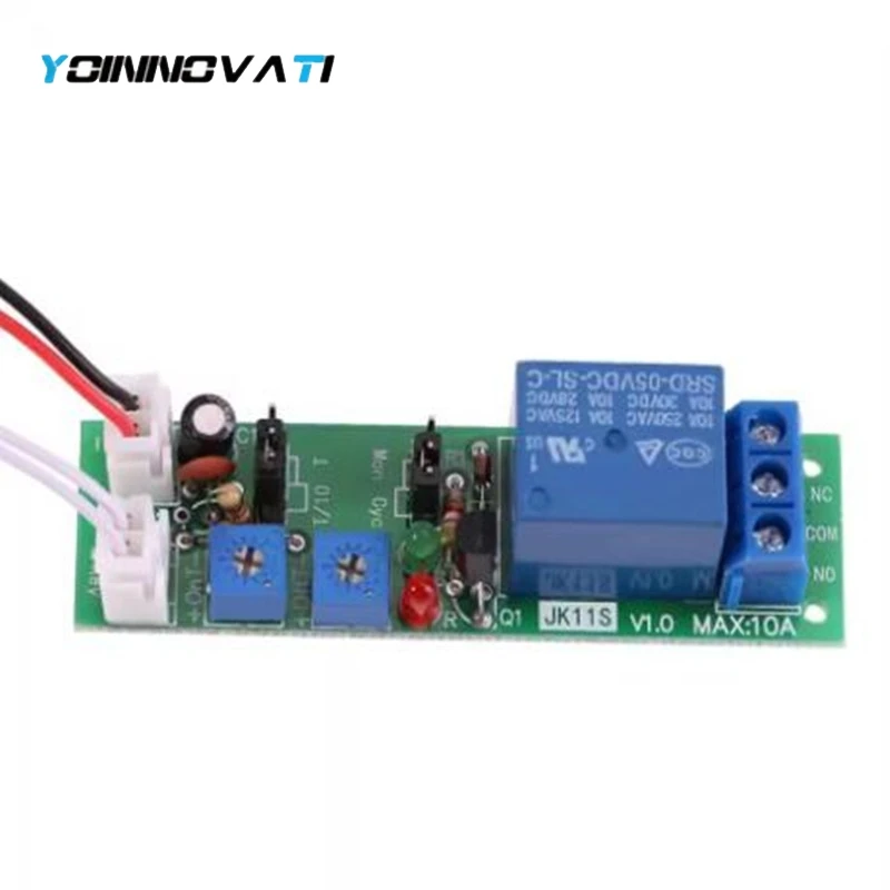DC 5V 12V 24V Timer Relay Delay Module Adjustable Cycle Timer Time On/Off Switch Relay Board Electrical Timing Relay Controller