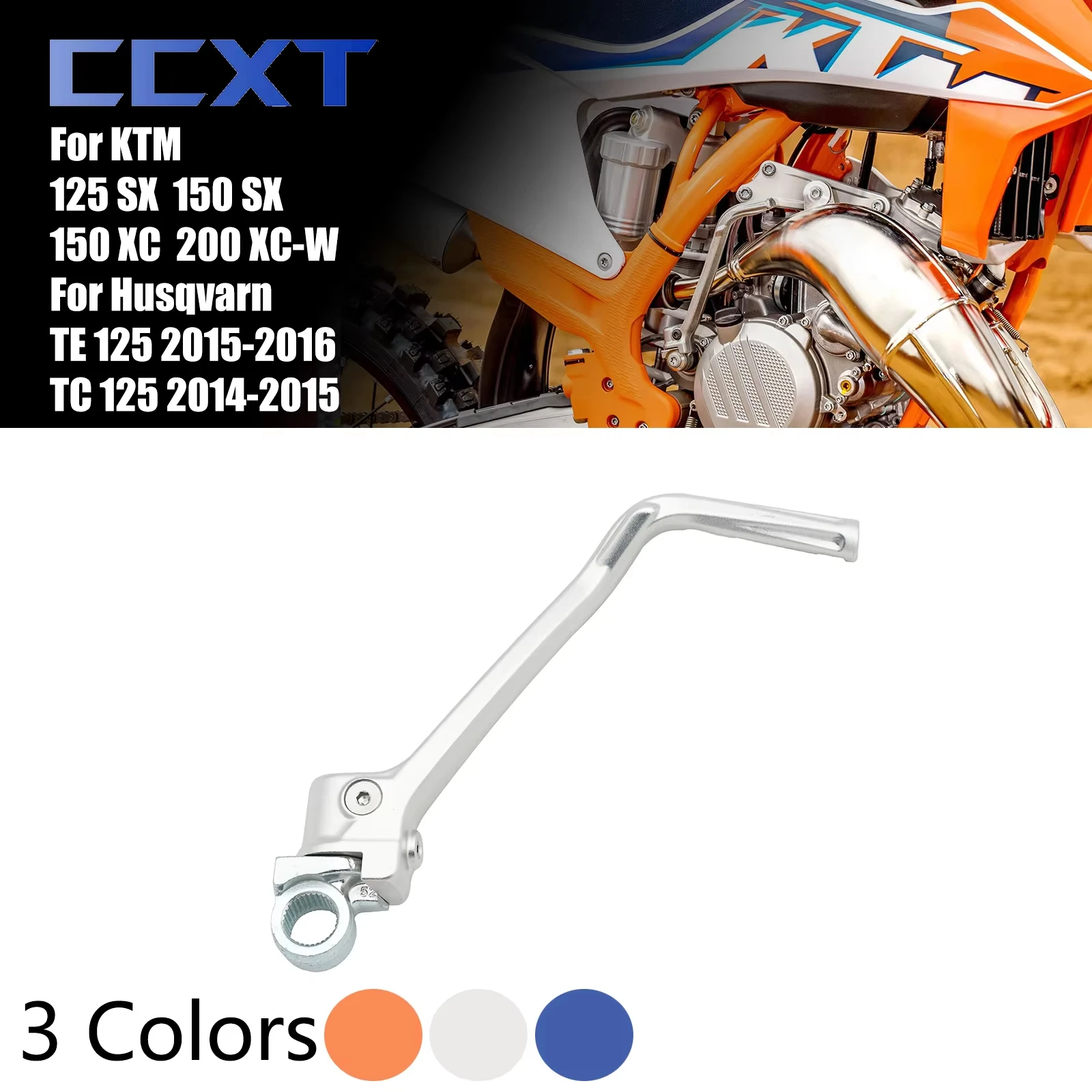 

CNC Forged Kick Start Starter Lever Pedal For Husqvarn TE TC For KTM XC XCW SX 200 150 125 2012-2016 Motorcycle Universal Parts