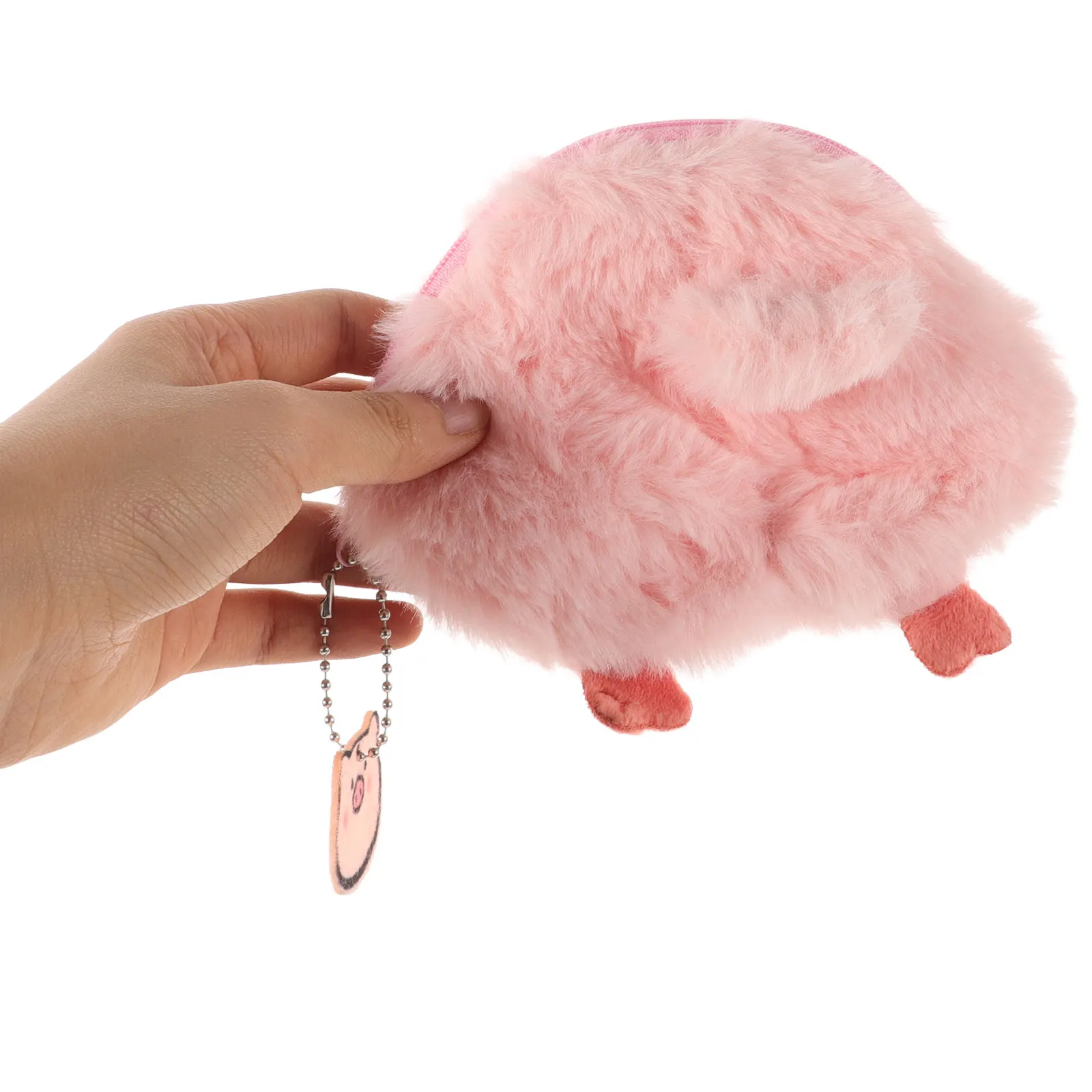 Cartoon Pig Butt Coin Purse for Women – Mini Zipper Wallet, Lightweight Portable Change Holder & Makeup Pouch